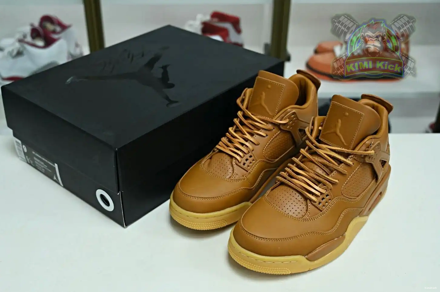 Jordan Air 4 wheat Jordan Kimikick ginger retro 0425